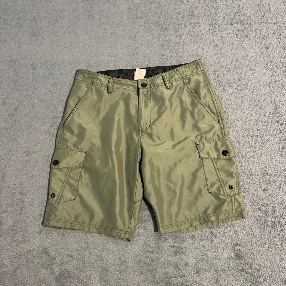 Vintage Oakley Mens Cargo Shorts Size 30 Polyester Utility Outdoor Street